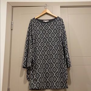 Loft Geometric Tunic Dress